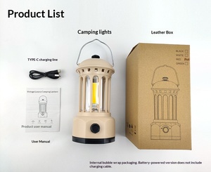 2025 Hangzhou USB Rechargeable LED Emergency Lantern Garden Use Lightweight Portable Camping <b>Fishing</b> Crank Hand Cranking System - Product Image 5