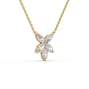Exclusivo Colgante de Diamante Cultivado en Laboratorio de Corte Brillante Redondo de 1.5 Quilates, Certificado por IGI, de Lujo, Chapado en Oro sobre Plata 925 para Mujer - Product Image 4