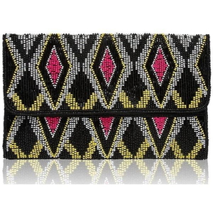 Sac à main en tissu brodé de perles de haute qualité, forme personnalisée, fait main, thème amour, pour femmes - occasions festives, mariage, NEHA - Product Image 2