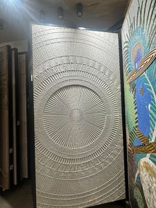 Panel de Pared de Piedra Tallada Geométrica 3D de Lujo – Arte Arquitectónico Moderno en Relieve Abstracto - Product Image 3