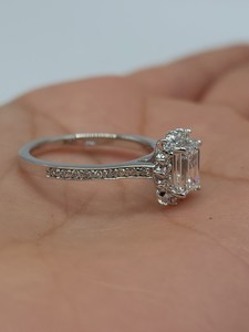 1.38 CT Emerald Cut Lab Grown <b>Diamond</b> <b>Ring</b> in 18K Gold | IGI Certified Luxury Engagement Wedding <b>Ring</b> | Elegant Bridal Jewelry - Product Image 6