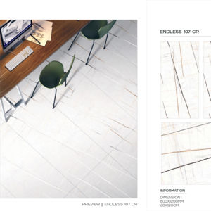 Carreaux de porcelaine décoratifs, brillants, polis et émaillés, fabriqués en format 600x1200 mm pour des revêtements de sol et des murs spacieux dans un style luxueux. - Product Image 1