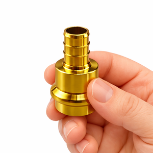 Adaptador de prensado sin plomo LF Brass Pro Press PEX (AOL1807) listo para envío, compatible con herramientas sin plomo, accesorio de prensado mecanizado por CNC de baja presión. - Product Image 4
