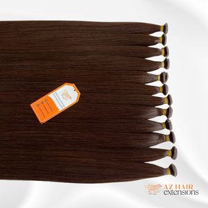 Venta al por mayor Color marrón Genius Bundle Cutícula alineada Virgen Extensiones de cabello humano de Vietnam Donors Genius Weft Extensiones de cabello - Product Image 6