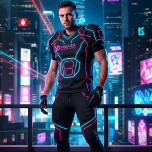 Conjunto de Uniforme de Fútbol Americano Personalizado, Ajuste Profesional, Ropa Deportiva Sublimada para Equipo, Transpirable, Absorbe la Humedad, Equipación para Juego - Product Image 6