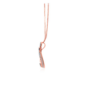 GLEAMORA ENTERPRISE - Colgante de Diamante Cultivado en Laboratorio con Corte Brillante en Forma de Corazón, Oro Rosa, para Mujer, Moderno, 18K, 5g, Uso Diario, Color Blanco H - Product Image 3
