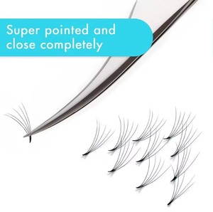 Pinzas para Pestañas de Acero Inoxidable con Punta de Fibra, Pinzas para Cejas y Manicura, Herramientas de Volumen, Logotipo Personalizado, Sostenible - Product Image 3