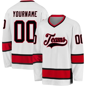 Tenue d'équipe de hockey sur glace professionnelle, vêtements sportifs personnalisés comprenant un maillot de hockey sur glace brodé sur mesure et des équipements d'équipe. - Product Image 1