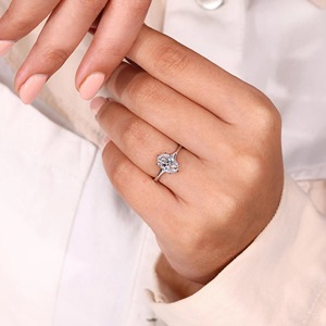 Lab Grown Diamond <b>Ring</b> Tulip Prongs, 2 CT Oval Lab Grown Diamond <b>Ring</b> for Women, <b>Split</b> Shank Wedding <b>Ring</b> Gold, IGI Certified - Product Image 1