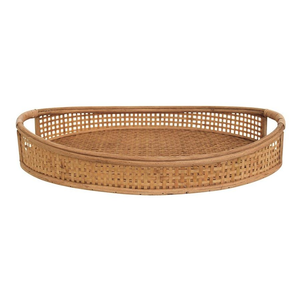 Plateau rectangulaire tissé à la main, grand et petit, 2 pièces, qualité exceptionnelle, idéal pour la décoration de la maison et de la salle de séjour, à prix avantageux. - Product Image 3