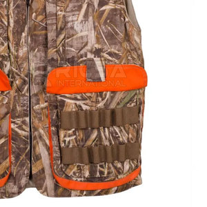Gilet de chasse imperméable Lawd Sports sans manches unisexe pour adulte, gilet d'été en polyester/coton avec logo au dos et au col - Product Image 6