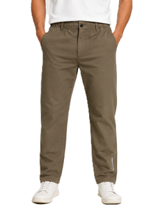 Custom <b>Men's</b> Chino Pants <b>Slim</b> <b>Fit</b> Woven Trousers Casual Workwear <b>Men</b>’s Polyester <b>Jogger</b> trousers Elastic Waist regular <b>fit</b> pant - Product Image 1