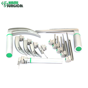 Proveedor de Instrumentos Médicos de Acero Inoxidable, Juego de 12 Piezas de Laringoscopio de Fibra Óptica Macintosh y Miller con 3 Empuñaduras y Estuche - Product Image 3