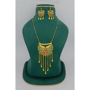 Martasha diseñador islámico Ramadán especial chapado en oro UAE joyería especial Dubai joyería collar pendiente conjunto Joyería Árabe - Product Image 1