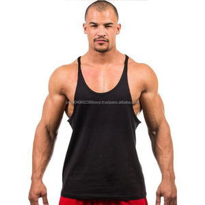Débardeur de sport pour homme 100% coton Vêtements de fitness Impression personnalisée Meilleure conception Vêtements de travail - OEM Options de tailles plus grandes disponibles - Product Image 2