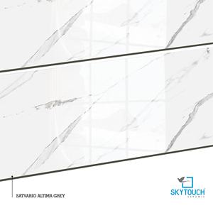 Carrelage en porcelaine polie 60x120 cm pour appartement, carrelage mural en porcelaine polie effet marbre pour salon - Product Image 2