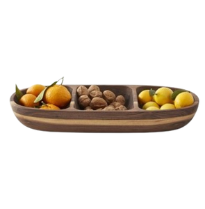 Tazón de Madera para Servir Nueces, Bandeja Decorativa para Frutos Secos, Disponible para la Venta desde India - Product Image 1
