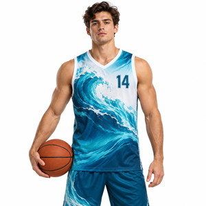 Conjunto de Uniforme de Baloncesto Sublimado, Jersey y Pantalones Cortos Personalizados para Equipo, Ropa de Baloncesto Transpirable, Fabricante Mayorista - Product Image 1
