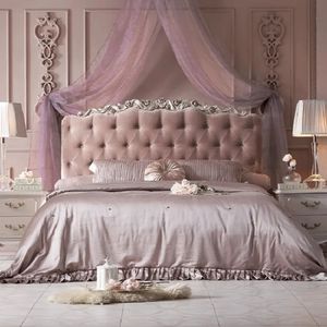 Guaranteed Luxury Pink Tufted Bedroom Set Upholstered Bed for Hotel Villa Cristalino Style - Product Image 2