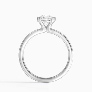 Bague SOJ 015 en argent 925, coupe ronde, solitaire Annika semi-sertie, 2 carats, couleur D, VVS1, moissanite certifiée GRA, prix bas - Product Image 2