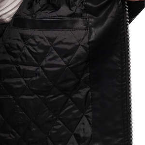 2026 New Arrival Premium Quality Sheep Skin <b>Mandarin</b> <b>Collar</b> Men Fashion Leather <b>Jacket</b> With Full Sleeves Leather <b>Jacket</b> For Men - Product Image 6