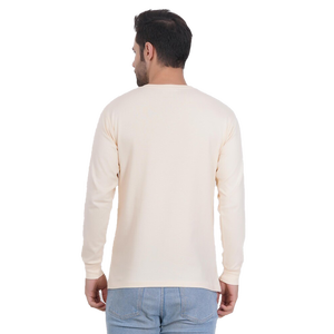 เสื้อยืดแขนยาวผู้ชายคลาสสิก ผ้าฝ้ายผสมใยไผ่ 260 กรัม พิมพ์ลายสกรีน คอกลม เป็นมิตรกับสิ่งแวดล้อม รับผลิตแบบ OEM - Product Image 4