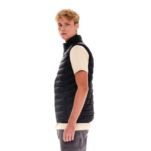 Chaleco de Algodón Cálido de Invierno para Hombre con Logotipo Personalizado OEM, Chaleco Informal Impermeable con Relleno de Plumón, Chaleco Sólido Personalizado para Hombre - Product Image 3