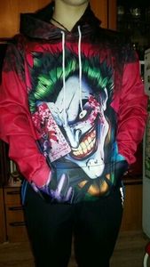 Nouveau sweat à capuche oversize tendance Joker 3D imprimé numériquement 100 % polyester séchage rapide automne vente en gros - Product Image 4