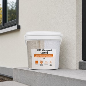 Revêtement Élastique Anti-Fissures Imperméable Écologique pour Système d'Isolation Extérieure EIFS Dryvit 1K Faible Teneur en COV Flexible - Product Image 1