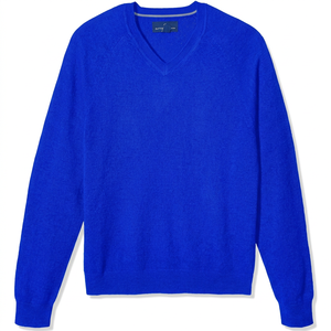Pull col V pour femme, couleur unie, manches longues, tricot décontracté, 100 % acrylique, anti-boulochage, coupe classique - Product Image 5