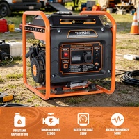 Générateur onduleur à châssis ouvert 3500W 3800W 230V à démarrage manuel, à essence, alternateur monophasé CA