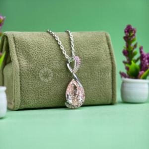 New Design Round & Pear Multi Diamond Lab Created Diamond <b>Pendant</b> in 10K 14K 18K <b>Solid</b> <b>Gold</b> Diamond <b>Pendant</b> for Women's - Product Image 3
