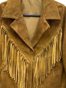 Unisex <b>Western</b> Fringe Polyester Waterproof Windproof Customized Logo Motorbike <b>Jacket</b> Button Front Winter Outerwear - Product Image 3