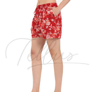 กางเกงขาสั้นออกกำลังกายผู้หญิงขายส่ง เอวยางยืดสูง มีกระเป๋า แห้งเร็ว ระบายอากาศดี เหมาะสำหรับใส่เล่นกีฬา ออกกำลังกาย หรือใส่ไปชายหาด - Product Image 6