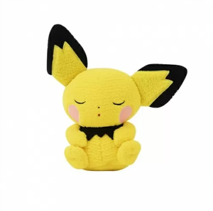 Peluche Pokémon Pichu Bouclé, Animal en Peluche Doux et Moelleux, Poupée Anime Cartoon, Cadeau pour Enfants, Article de Collection, Vente en Gros - Product Image 1