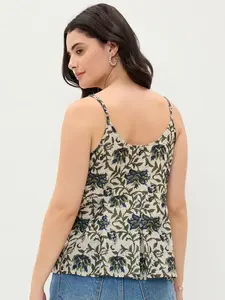 Blusa Ligera con Estampado Blanco para Mujer, Estilo Veraniego para la Playa, Ideal para Vacaciones, al Mejor Precio - Product Image 3