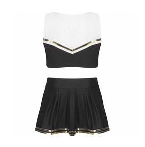 Uniforme de cheerleading léger pour filles avec logo personnalisé pour les événements scolaires et les entraînements de cheerleading - Product Image 2