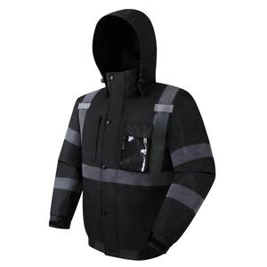 Veste de sécurité haute visibilité pour homme, protection UV, panneaux contrastés, design réfléchissant, matière polyester, vêtements de travail personnalisables - Product Image 5