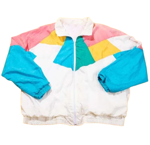 Chaqueta Cortavientos Deportiva Casual de Primavera, Estilo Vintage, Transpirable, de Secado Rápido, con Forro de Malla, Bolsillos Laterales Coloridos, Resistente al Agua - Product Image 5