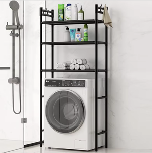 Household 3 Layer Floor Standing Bathroom Storage <b>Rack</b> Freestanding Washing Machine Shelf Space Saver Organizer - Product Image 4