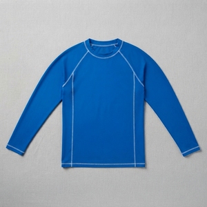 Long Sleeve Rash Guard Crew Neck Compression <b>Shirt</b> <b>Swim</b> Training Top High quality customized unisex compression <b>Shirt</b> - Product Image 1