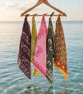 Wholesale <b>Square</b> Floral 100% Cotton Bandana Handmade <b>Scarves</b> Boho Assorted Indian Print Head Wrap Summer Fashion Durable - Product Image 2
