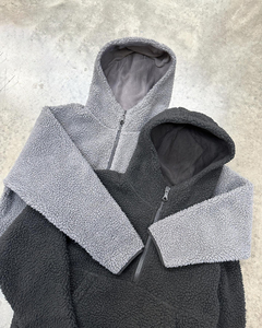 Custom Design Winter Digital Print Quick Dry Pullover Full Fleece Zip-Up High Quality Vintage 500GSM Heavyweight 100% Men's - Product Image 5