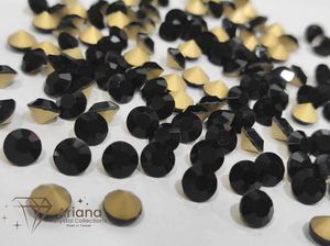 Pierres Chaton en Cristal Diamant Noir Jet pour la Fabrication de Bijoux, Strass en Verre Facetté de Qualité Supérieure, Pierres Précieuses en Vrac et Cristal pour Bricolage - Product Image 6