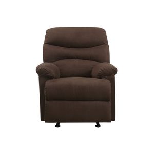Fauteuil inclinable Arcadia en microfibre chocolat, solution confortable pour l'assise à domicile - Product Image 6