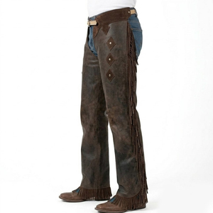 Latest Unisex Western Leather <b>Chaps</b> Button Closure Top Selling Suede Leather <b>Chaps</b> Wholesale Horse <b>Riding</b> <b>Chaps</b> - Product Image 3