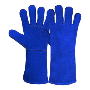 Gants de soudage en cuir de vachette de haute qualité, résistants à l'abrasion, protection des mains, pour la construction et le barbecue - Product Image 3