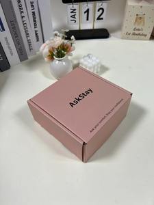 Boîtes d'expédition en carton ondulé personnalisées pour emballages cadeaux de produits roses - Product Image 4