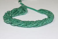 Cuentas facetadas de esmeralda zambiana natural de calidad AAA, excelentes, de 4 mm, para la fabricación de joyas