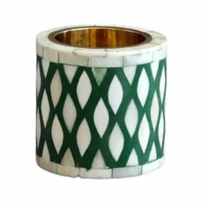 Porte-bougie en os incrusté, écologique, fait main, avec des motifs personnalisés pour la décoration de Noël à la maison - Prix de gros - Product Image 5